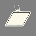 Paper Air Freshener Tag - 1" Parallelogram Tag W/ Tab